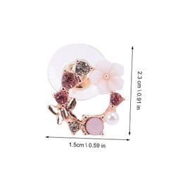 BESPORTBLE 4Pairs Vintage Floral Earrings for Women Rhinestone Ear Studs Jewelry Fashionable Earrings for Parties Weddings and Everyday Wear