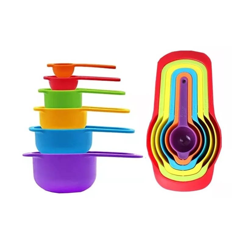 RIVERSOFY Tazas Cucharas Medidoras Fondant Cocina Reposteria 6pz
