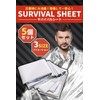 CAMPDIECAST Aluminum Sheet Emergency Blanket, Set of 5, Silent, Disaster