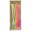 Nagao Heat Resistant Plastic Soft Fork Set of 10 Colorful