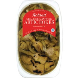 Roland Foods Grilled Roman Style Artichoke Hearts Marinated in Oil, Specialty Imported Food, 67 Ounce, Pack of 1