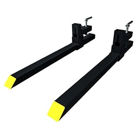 Sulythw Clamp On Pallet Forks, 58.86" Total Length 4500lbs Heavy Duty Tractor Forks for Loader Bucket or Skid Steer Kubota Tractor