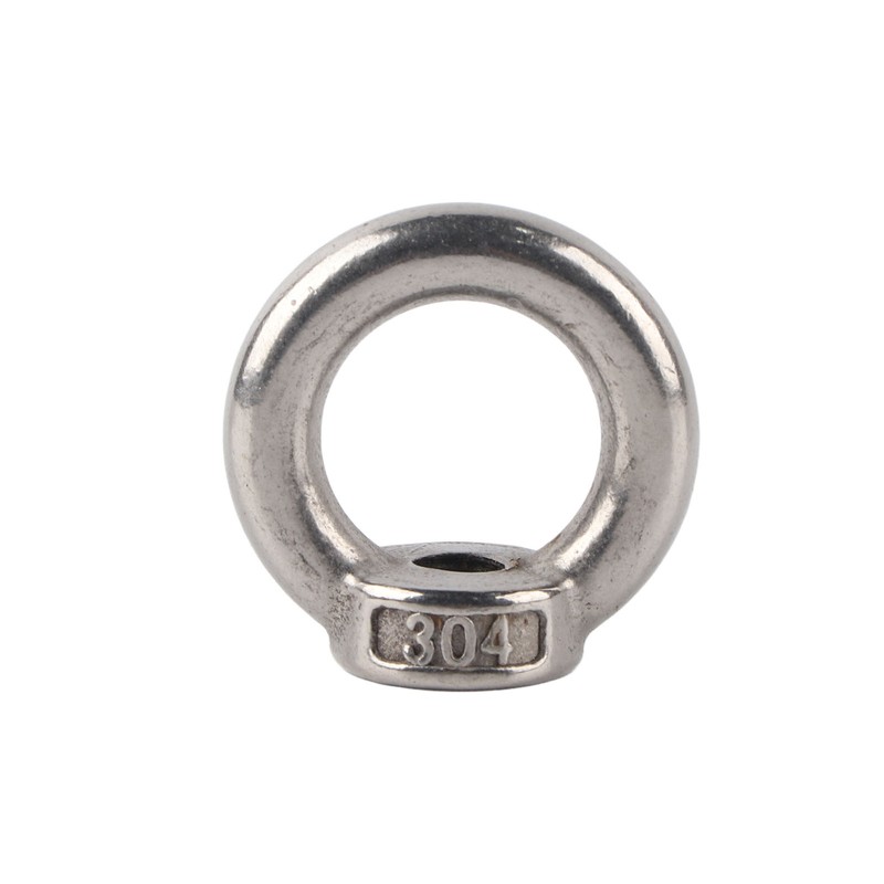 10Pcs Lifting Eye Nut Stainless Steel Ring Shape Fastener Tools