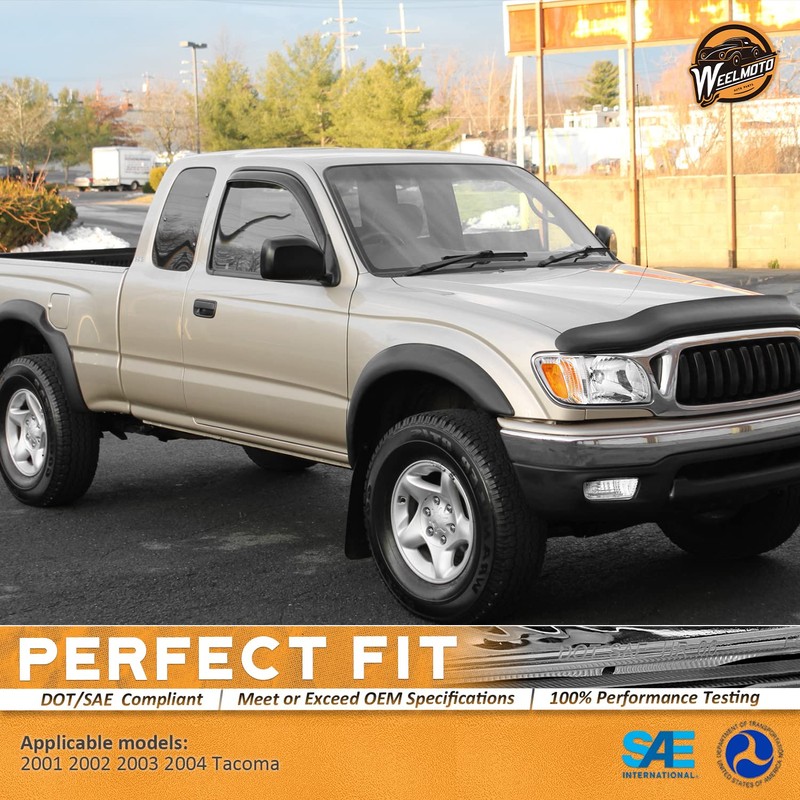 WEELMOTO for 2001-2004 Toyota Tacoma Headlights Assembly Replacement for 01