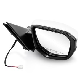 Dexepe Passenger Side Mirror Assembly 2016-2021 Compatible with Honda Civic Right Rearview Mirror Non-heated Power Adjustable Replace HO1321283, 76208TBAA01ZA (3 Pin Taffeta White)