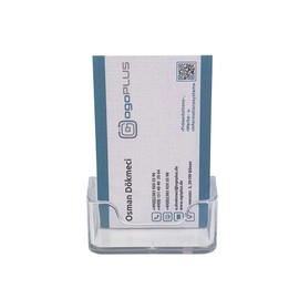 ogoPLUS Business Card Stand Portrait / Business Card Holder, Business Card Stand, Business Card Stand, Office Organiser, Business Card Box, Advertising, Practice