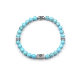 Turquoise and Sterling Silver Bracelet, Men's Quality Turquoise Jewelry, Men's Bracelet