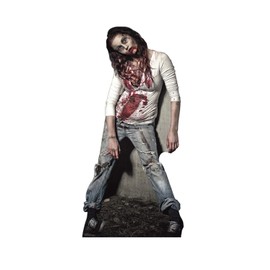 Cardboard People Zombie Girl Life Size Cardboard Cutout Standup