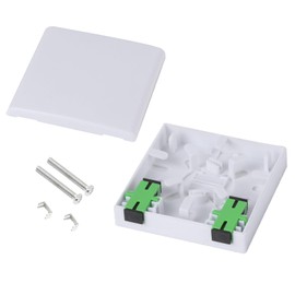 Eardion Fiber Distribution Box, Panel Splitter Case- Fiber Optic Terminal Junction Splitter Box for Outdoor FTTH (2 Core with SC APC)