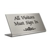 4x8 Desk Sign - All Visitors Must Sign in -