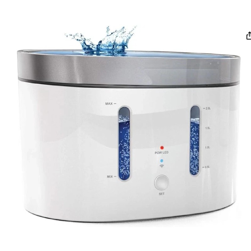 Home Zone Pet Smart Wireless Water Fountain Dispenser for Small