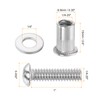 sourcing map 1/4-20 Rivet Nuts and Bolts 1" Button Head