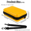 ASUNFO Yellow Hard Shell Cosmetics Case Carrying Hard Bag for