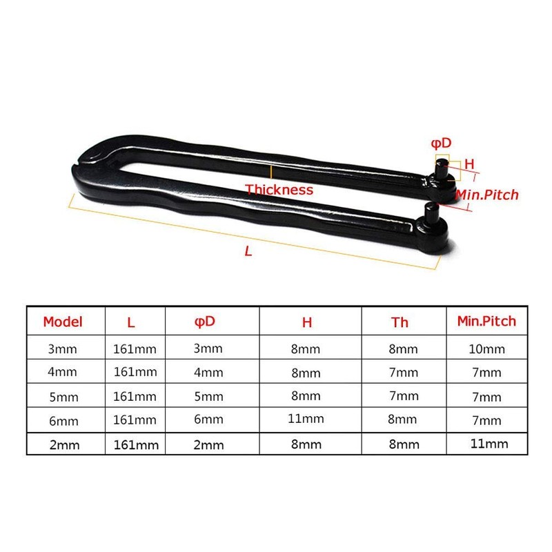 YOUTO Adjustable Face Spanner Wrench Pin Pliers For Round Nuts
