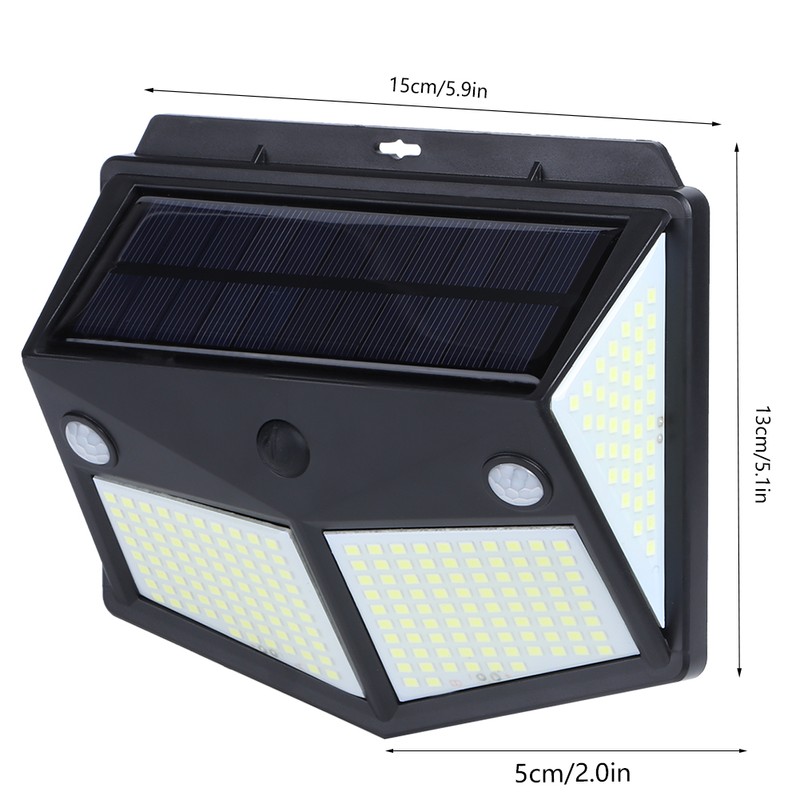 Outdoor 260LED Solar Energy Automatic Induction Wall Light for Garden