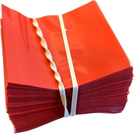 Supplement and Supply Red 65x60 Heat Shrink Neck Wrap Band Liquor, beverage bottle shrink [1,000 Pack]