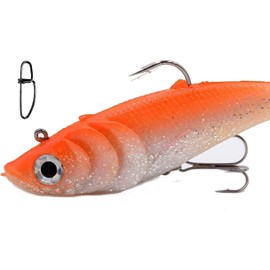 Behr Big Bait Preleaded Rubber Fish Set 20 cm 105 g Artificial Bait Bait Pike, Catfish, Cod + Free Snap (Set #1)