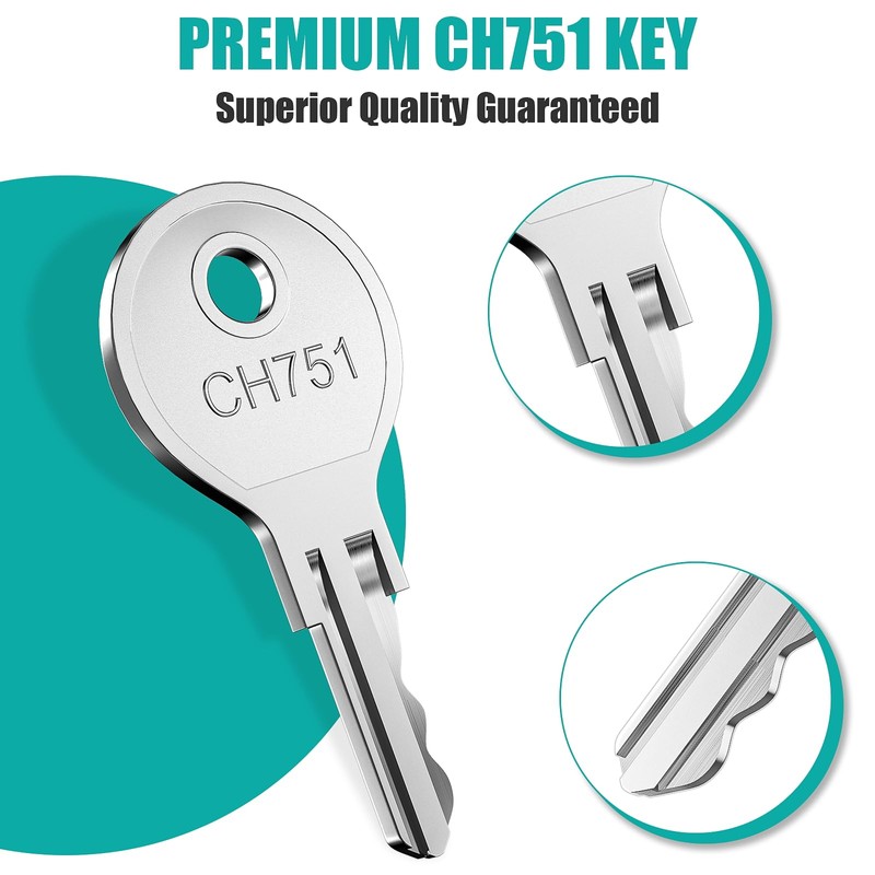 5 Pcs CH751 Key, Siapupy Universal CH751 replacement keys, RV