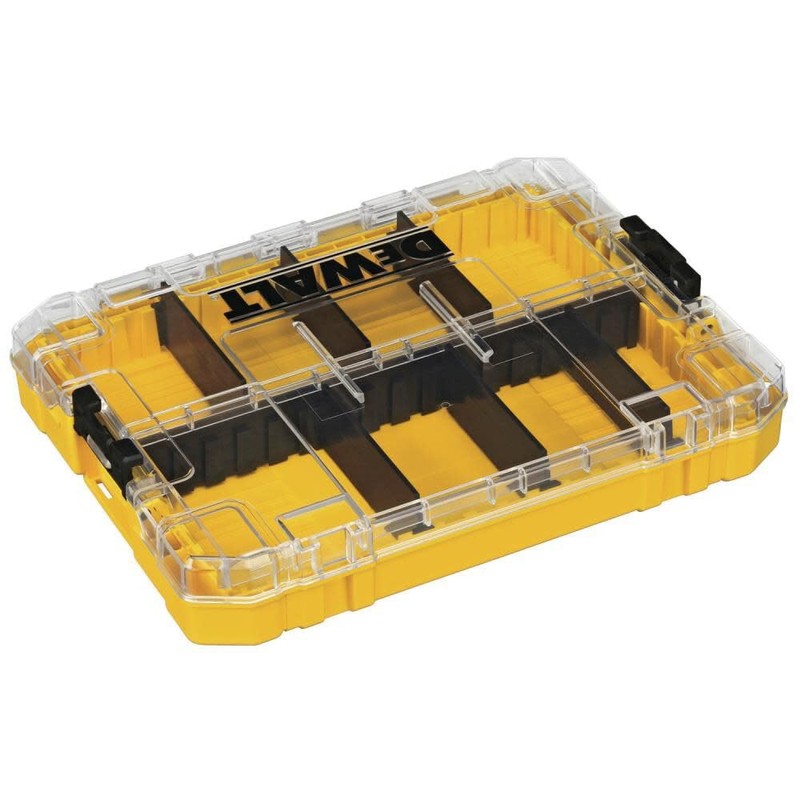 DEWALT Tool Box, Tough Case Organizer, Medium, 8-Compartments, for Small