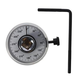 SSHHUI 1/2" Torque Angle Gauge For Torque Wrench 0-360 Degrees Easy To Read Measurer Car Garage Tool Adjustable
