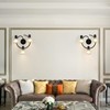 KEESFU 3-Light Kitchen Flush Mount Ceiling Light，Modern Round Track Lighting