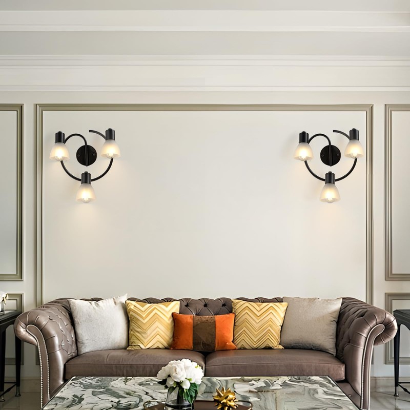 KEESFU 3-Light Kitchen Flush Mount Ceiling Light，Modern Round Track Lighting