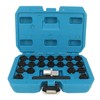 22pcs Wheel Lock Removal Kit with 20 Different Sockets, Locking