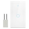 MOYAC Interruptor Inteligente Wi-fi De 1 Vías Blanco Sin Neutro