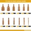 MORESUPERHARD Diamond Core Drill Bits Set 12Pcs,Vacuum Brazed Diamond Hole