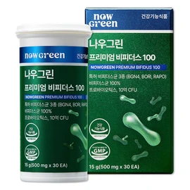 Nowgreen Genuine Premium Bifidus 100, 30 tablets, 1 pc / 나우그린 정품 프리미엄 비피더스 100, 30정, 1개