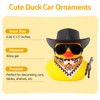 wonuu Car Rubber Duck Ornament Cool Car Accessories Duck Car