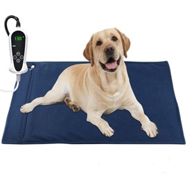 RIOGOO Pet Heating Pad Large, 22 x 18 Inch Dog Cat Heat Pad Electric Heating Pad for Dogs and Cats Indoor Heat Mat with Automatic Shut-Off (32 x 20)