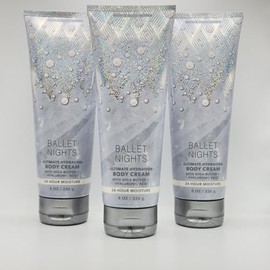 3 BALLET NIGHTS ULTIMATE HYDRATION bath BODY CREAM 8 OZ