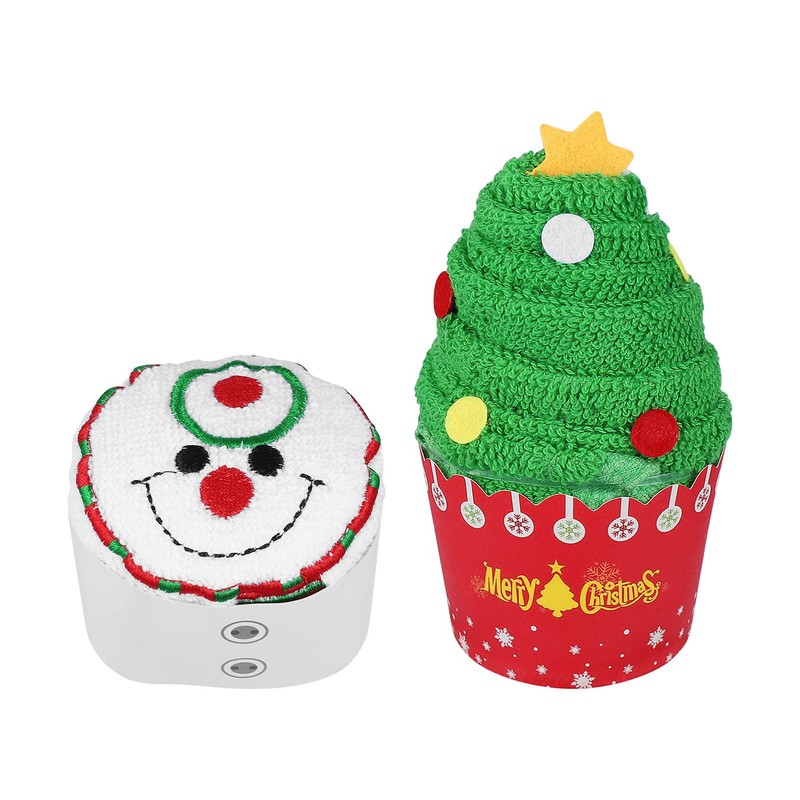 TOYANDONA 2pcs Christmas Bath Towels, Soft and Absorbent, Xmas Tree