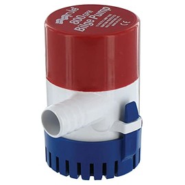 Rule 21R 800 GPH Submersible Bilge Pump, Round, 24 Volt
