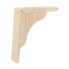 NAMOARLY Triangular Wooden Wall Shelf Brackets Decorative Support for Floating