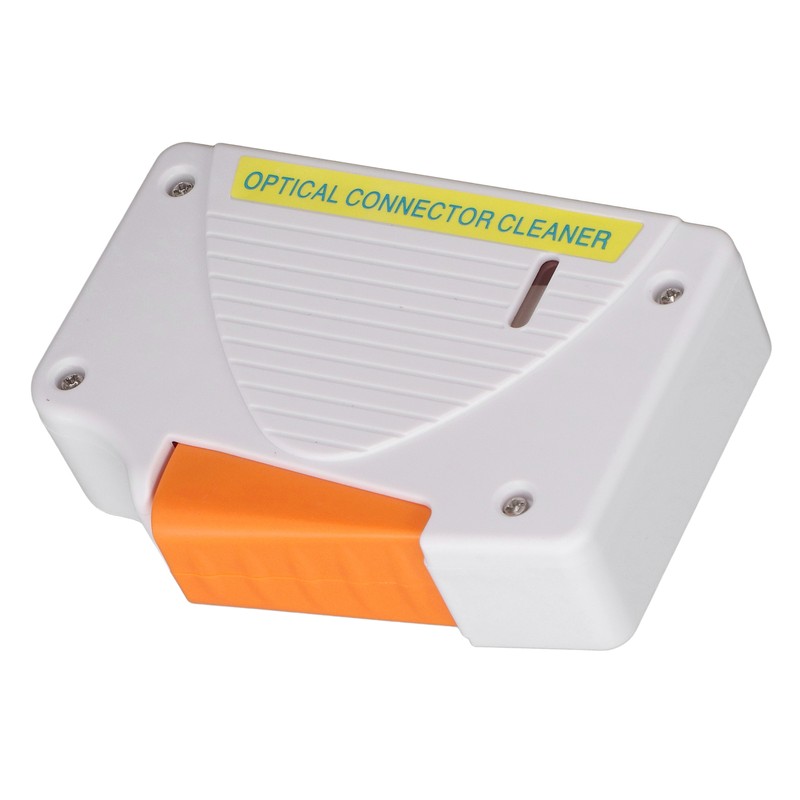White Fiber Optic Cleaning Box Lightweight SC FC ST LC