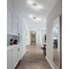 EDISLIVE Modern Dimmable LED Ceiling Light Curved 2 Light 22.5