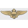NAVY AVIATOR GOLD WINGS 6" WINDOW  STICKER CAR DECAL