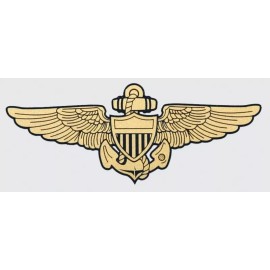 NAVY AVIATOR GOLD WINGS 6" WINDOW  STICKER CAR DECAL