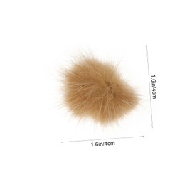 Beavorty 6pcs Fluffy Ball Nail Art Accessories Removable Nail Stickers for Creative Designs