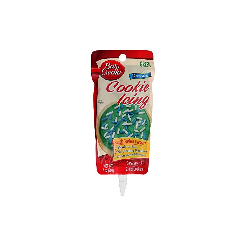 Betty Crocker Cookie Icing Green, 7-Ounce (Pack of 6)