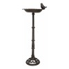Ebros Gift Rustic Cast Iron Bird Perching On Sunflower Bird