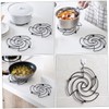 GRIRIW 2pcs Heat Resistant Pot Pad Stainless Steel Scalding Table