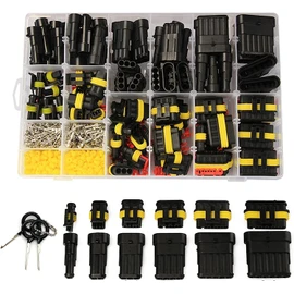 798PCS Automotive Electrical Connectors ;Weather Pack Connectors Kit;50 Sets 2 3 4 5 6 Pin Waterproof Car Auto Vechicle Electrical Wire Connector Plug Kit;With 3 Ejection Pin Removal Tool