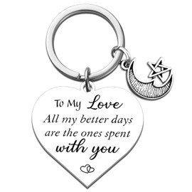 Valentine's Day Gifts for Wife Gifts from Husband Valentine's Day Gift for Her Romantic GF Girlfriend Gift Unique Anniversary Wedding Birthday Present To My Love Keychain