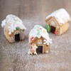 La Tartelette 3 Pcs Stainless Steel Christmas Mini House Mold