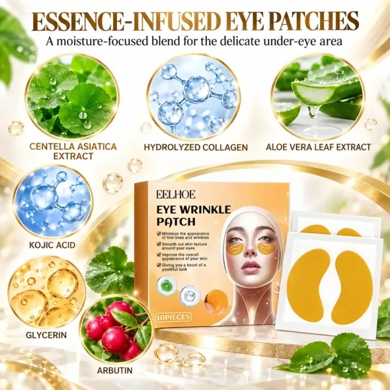 Eelhoe - Parches Para Ojos Antiarrugas 20 Pzas Hidratantes