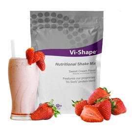 Strawberry + Vi-Shape - 1 Shake Pouch (24 Servings) + 1 Box Strawberry Mix-In (15 Servings) Delicious Strawberry Shake and Mix-In