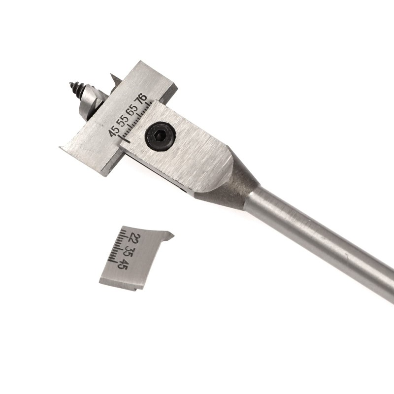 Expansive Flat Woodworking Boring Drill Bit Adjustable 22-76mm Spade Bit